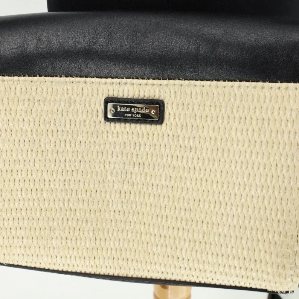 Kate Spade Holly Street Straw Rubie Leather Handbag‎ Crossbody Magnetic closure